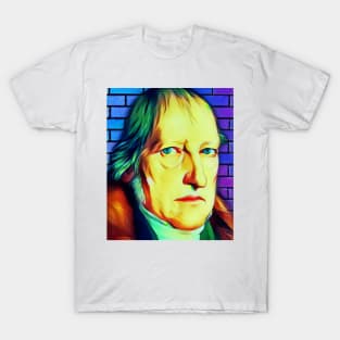 Georg Wilhelm Friedrich Hegel Colourful Portrait | Georg Wilhelm Friedrich Hegel Artwork 7 T-Shirt